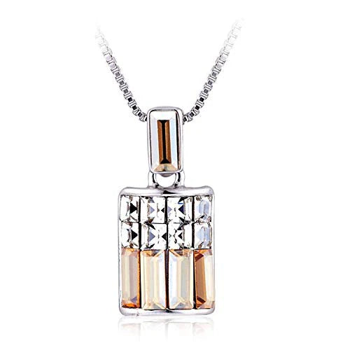 Champaign Ice Necklace with Swarovski Crystal
