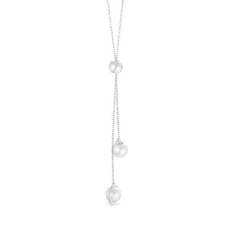 Dhia Pearl S925 Necklace with Crystals from Swarovski