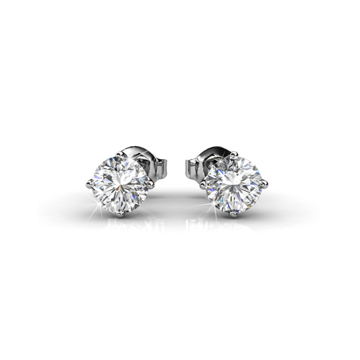 Bella Classic Stud Earrings – Embellished with Swarovski® Crystals