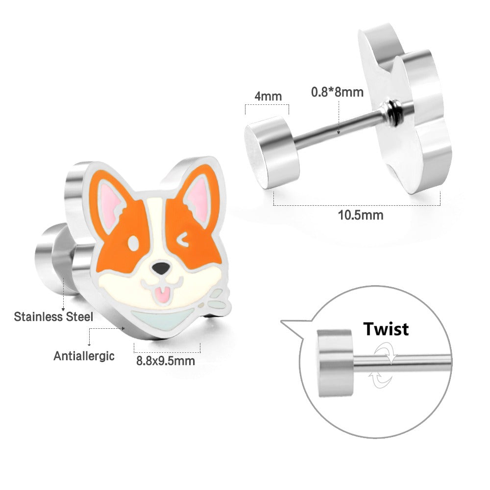 Corgi Earrings Set πΆ