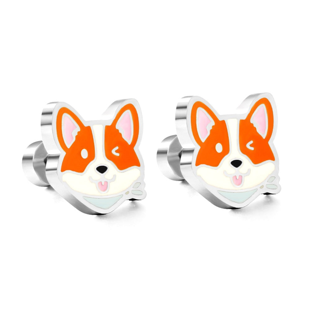 Corgi Earrings Set πΆ