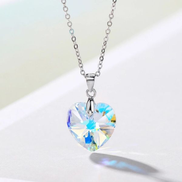 Dhia Crystal Heart Pendant with Crystals from Swarovski