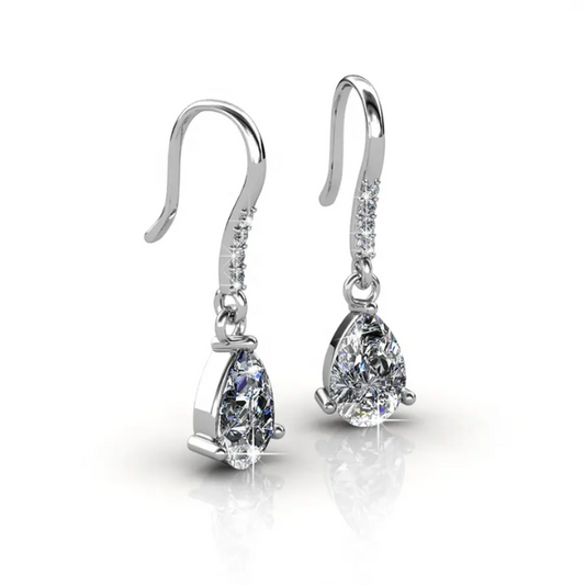 Dhia Dew Drop Hook Earrings made with crystals from Swarovski
