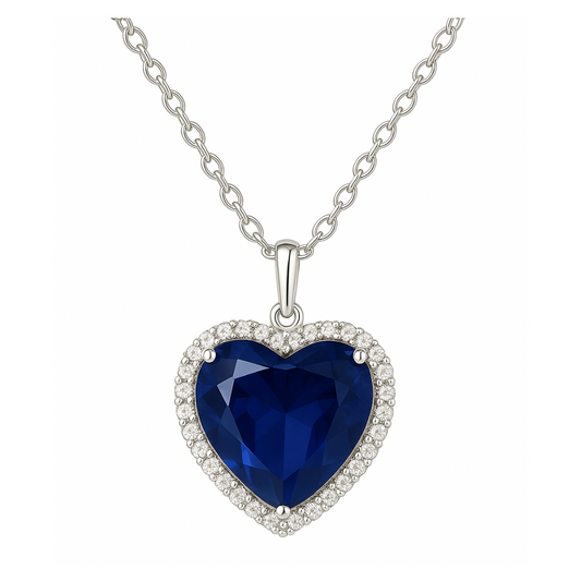 Dhia Blue Heart Necklace