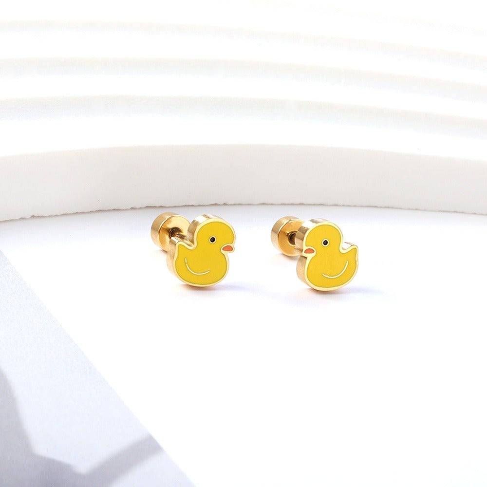 Duck Earrings Set