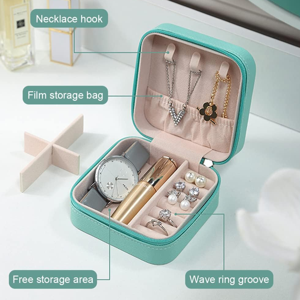 Blue Square Jewellery Case