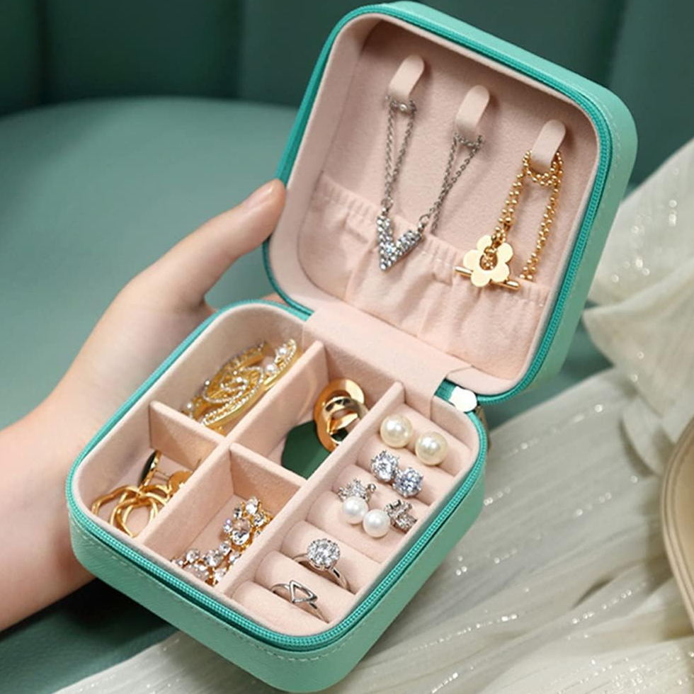 Blue Square Jewellery Case