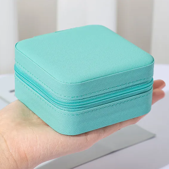 Blue Square Jewellery Case