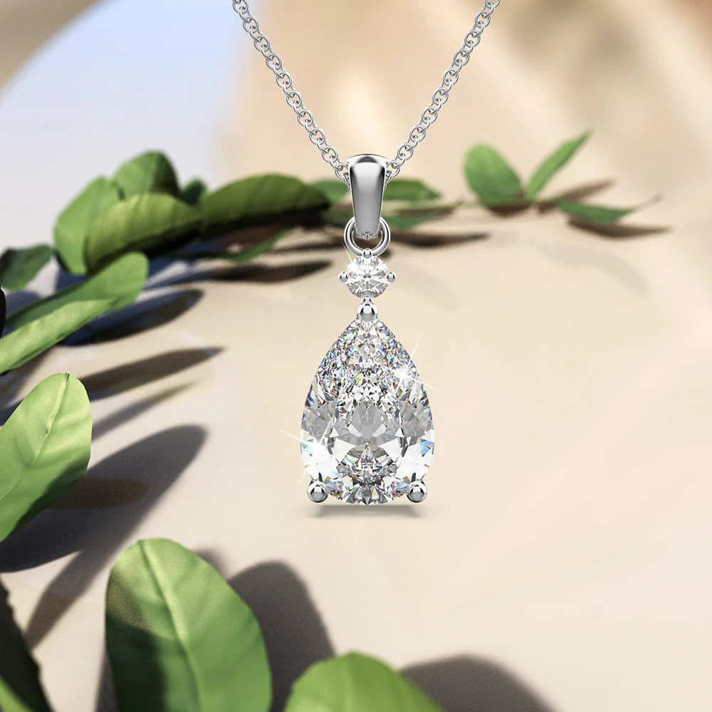 Pear Shaped Drop Necklace