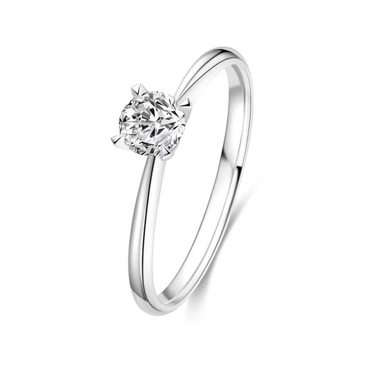 Solitaire Ring embellished with Swarovski Crystal
