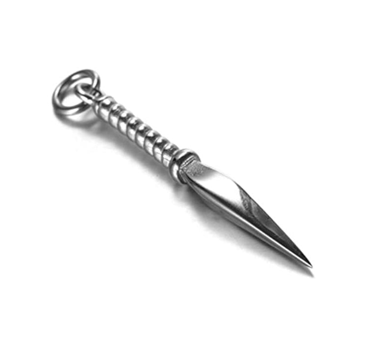 Kunai Steel Spear Pendant Necklace