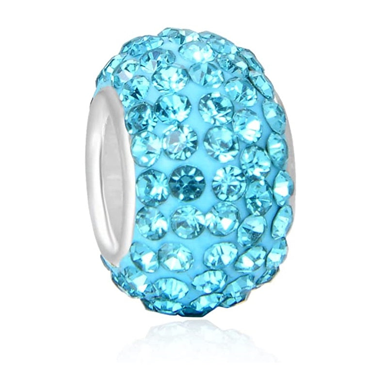 Dhia Pave Blue Charm or Pendant