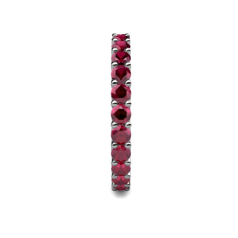S925 Eternity Bands in Ruby Red