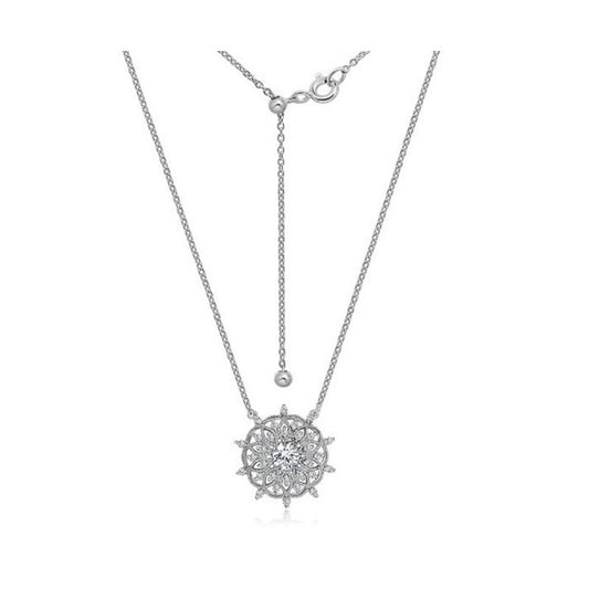 Dhia Mandala Necklace embellished with Swarovski Zirconia