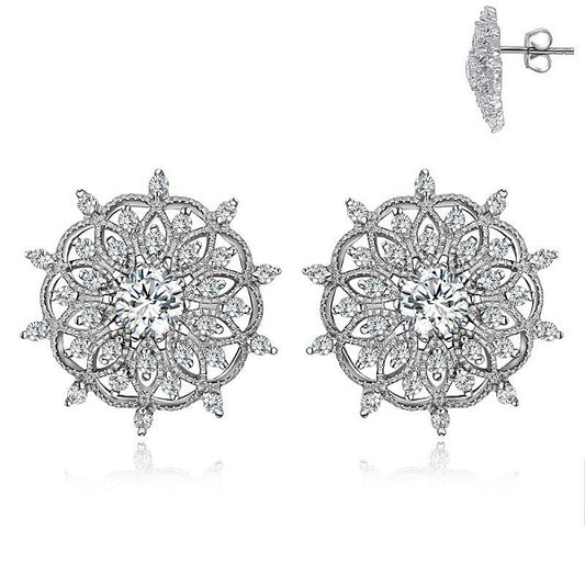 Dhia Mandala Earrings embellished with Swarovski Zirconia
