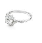 2CT Moissanite S925 Leaf Design Ring