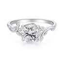 2CT Moissanite S925 Leaf Design Ring