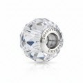 Swarovski 5948 BeCharmed Briolette Bead – Crystal Silver Shade