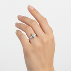 45 degree angled on finger