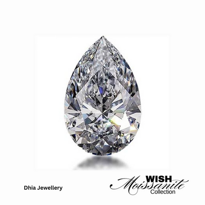 Moissanite - Pear Cut