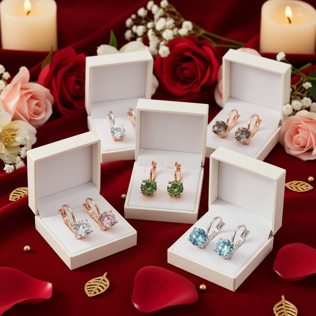 6-Piece Swarovski Crystal Earring Collection Gift Set