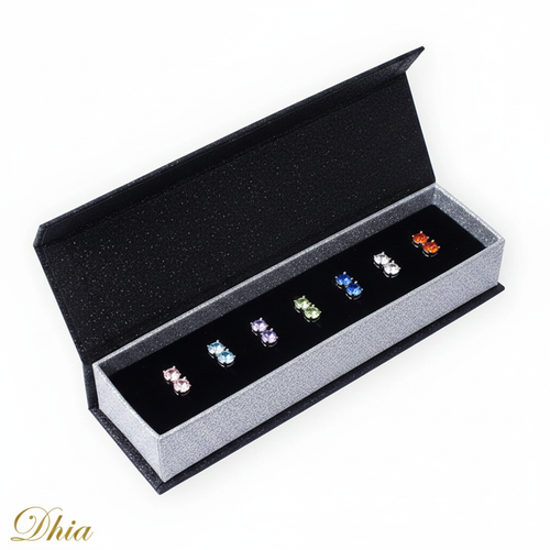7 Day Earrings - White Background