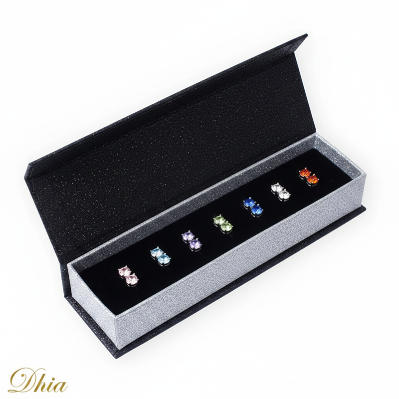7 Day Earrings - White Background