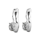 Elegant Smoky Quartz Drop Earrings embellished with Swarovski crystals