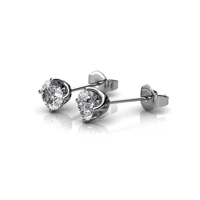 Bella Classic Stud Earrings – Embellished with Swarovski® Crystals
