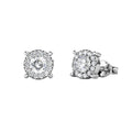 Halo Stud Earrings – Embellished with Swarovski® Crystals