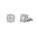 Halo Stud Earrings – Embellished with Swarovski® Crystals