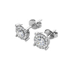 Halo Stud Earrings – Embellished with Swarovski® Crystals