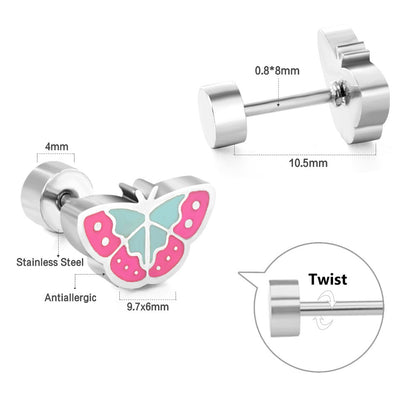 Butterflies Earrings Set