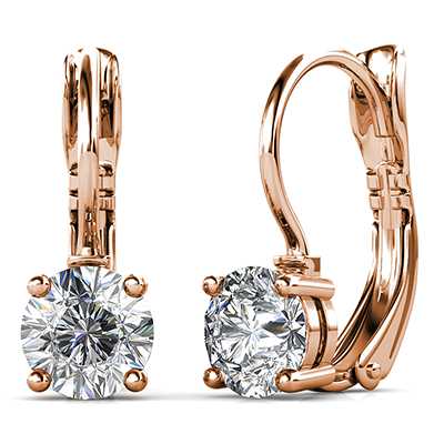 Dhia Elegant Drop Earrings 5 Set + 1 FREE – Embellished with Swarovski® Crystals