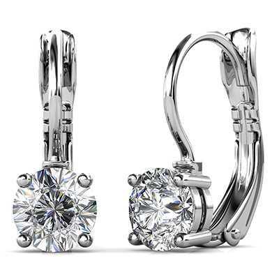 Dhia Elegant Drop Earrings 5 Set + 1 FREE – Embellished with Swarovski® Crystals