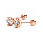 Bella Classic Stud Rose Gold Plated Earrings – Embellished with Swarovski® Crystals