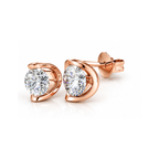 Bella Classic Stud Rose Gold Plated Earrings – Embellished with Swarovski® Crystals