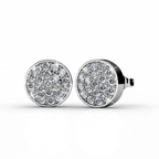 Dhia Pave Stud Earrings embellished with Crystals from Swarovski