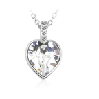 Dhia Heart Necklace with crystals from Swarovski