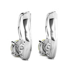 Elegant AB Crystal - White Gold Plated Earrings– Embellished with Swarovski® Crystals