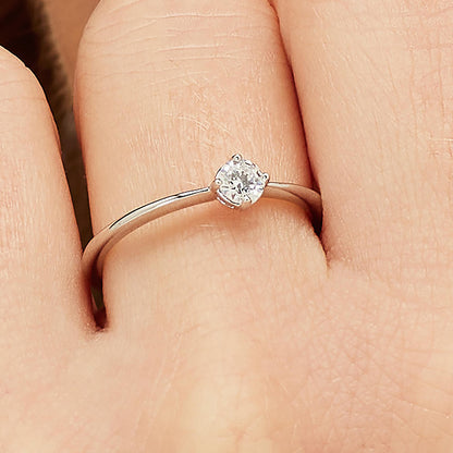 Solitaire Ring embellished with Swarovski Crystal