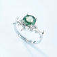 Floral Twist Green Moss Agate