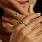 Floral Twist Green Moss Agate