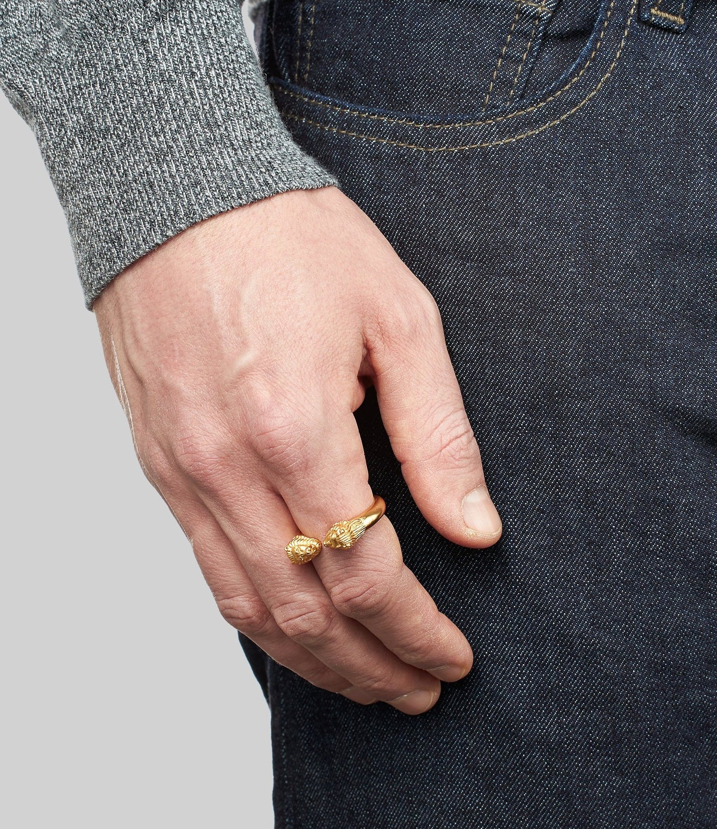 Lion Twin Head Ring