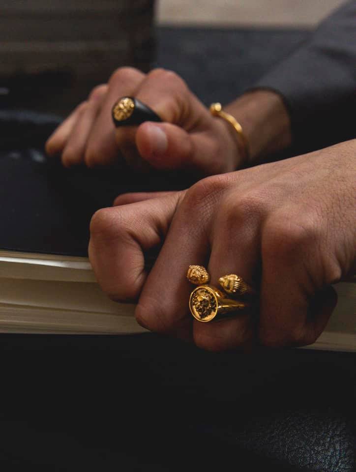Lion Twin Head Ring