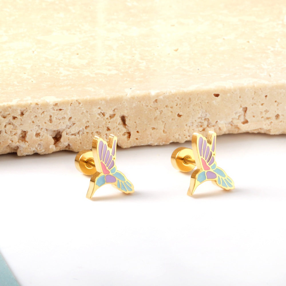 Hummingbirds Earrings Set