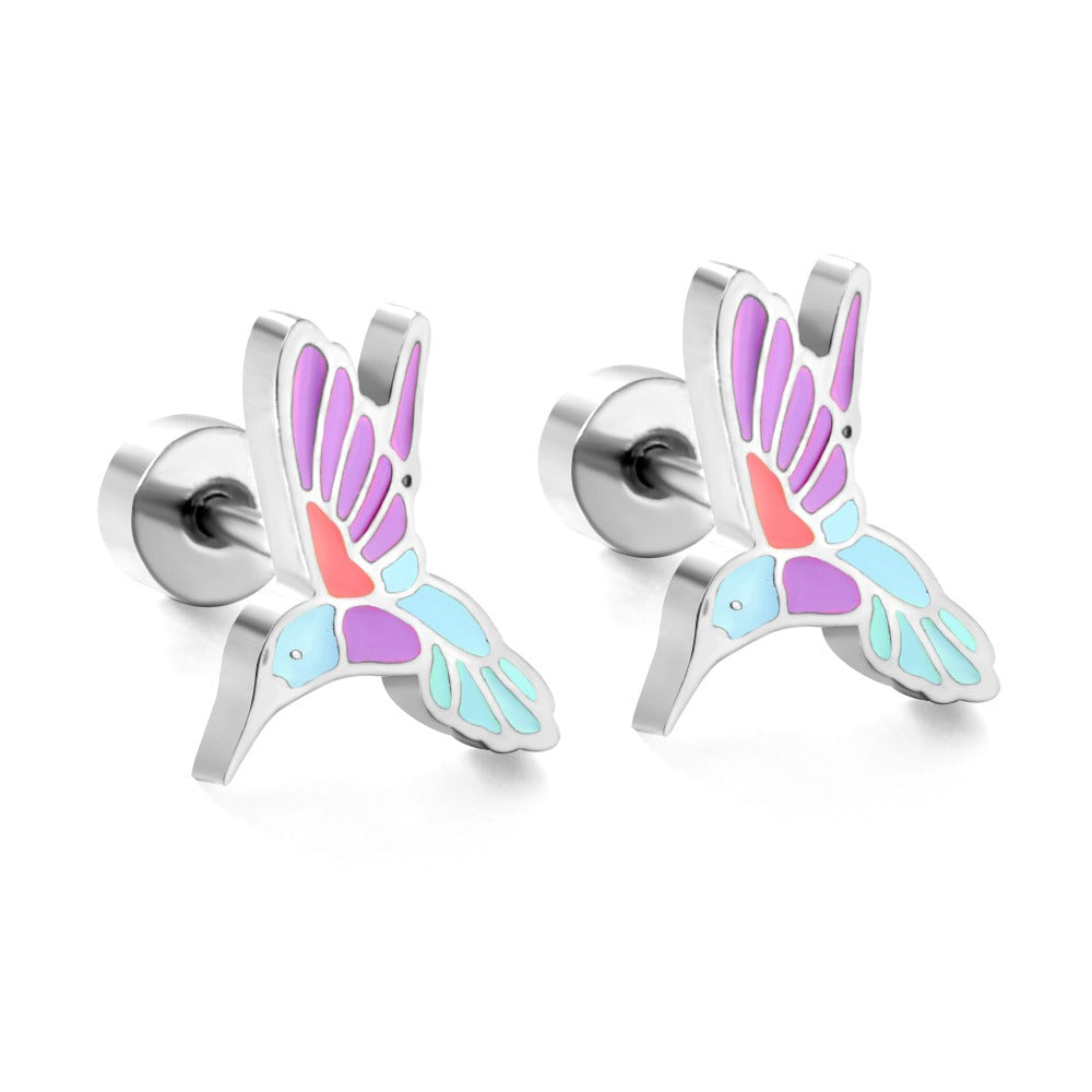 Hummingbirds Earrings Set