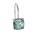 Dhia S925 Green Moss Agate Drop Earrings