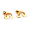 Rainbow Earrings Set -Gold Plated
