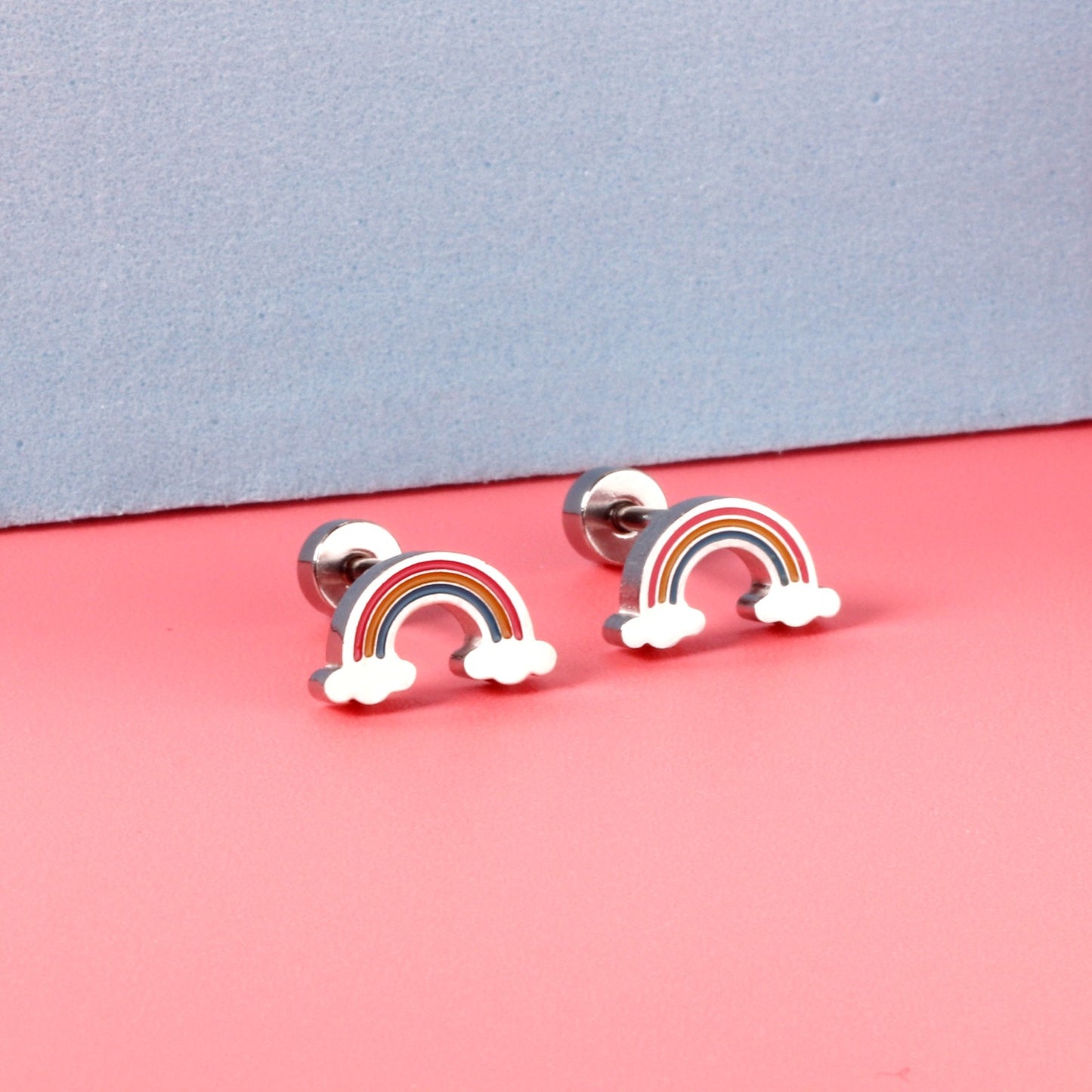 Rainbow Earrings Set